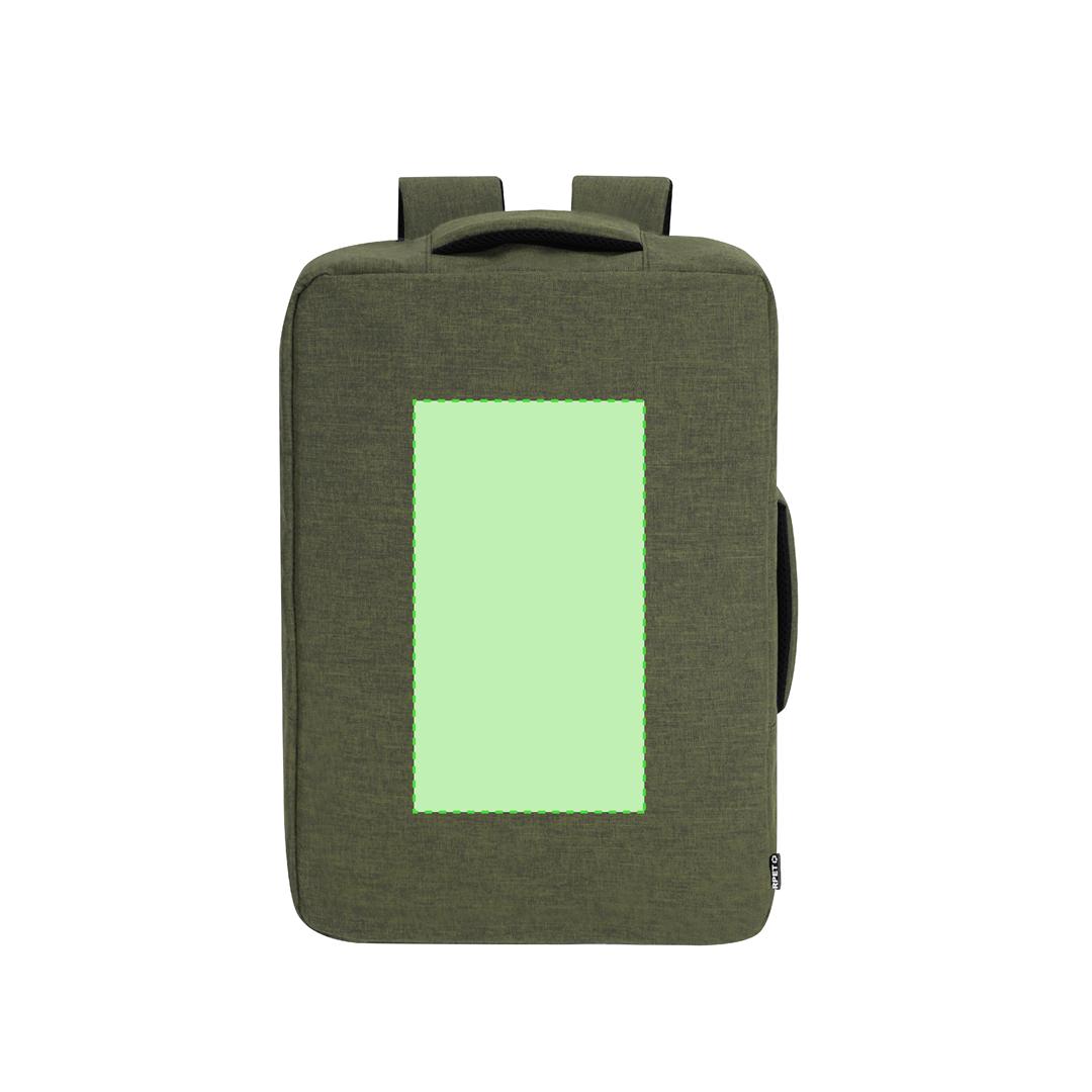Mochila portadocumentos de RPET 300D con cremallera oculta, portátil 15