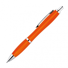 Bolígrafo plástico multicolor con clip metálico