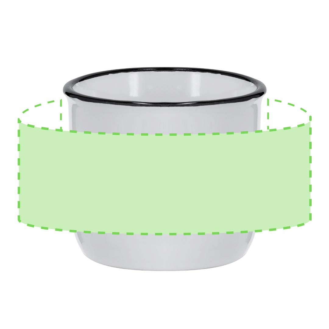 Taza espresso sublimación cerámica formato italiano 85 ml