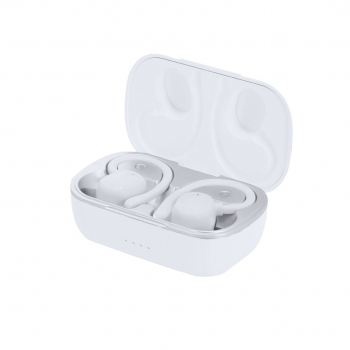 Auriculares Bluetooth 5.4 con sujeción alrededor de la oreja, estuche tapa abatible y USB-C