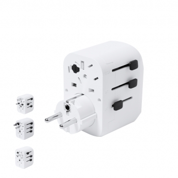 Adaptador de viaje universal para USA, Europa, Asia, Reino Unido y Australia