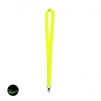 Lanyard de poliéster resistente con gancho metálico giratorio