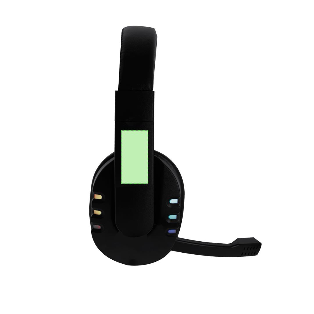 Auriculares gaming con micrófono, luces LED y conexión Jack/USB