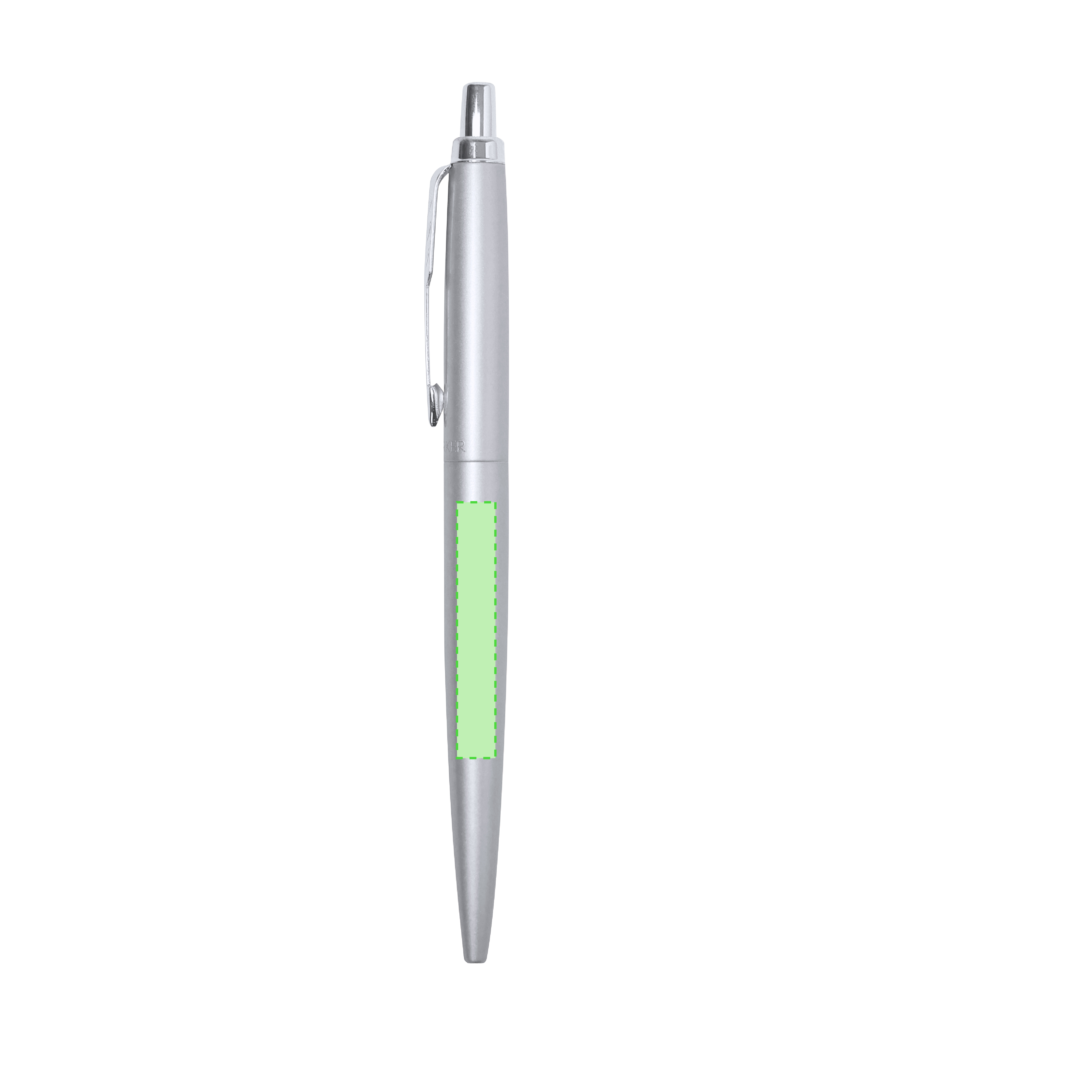 Bolígrafo de acero de pulsador ergonómico