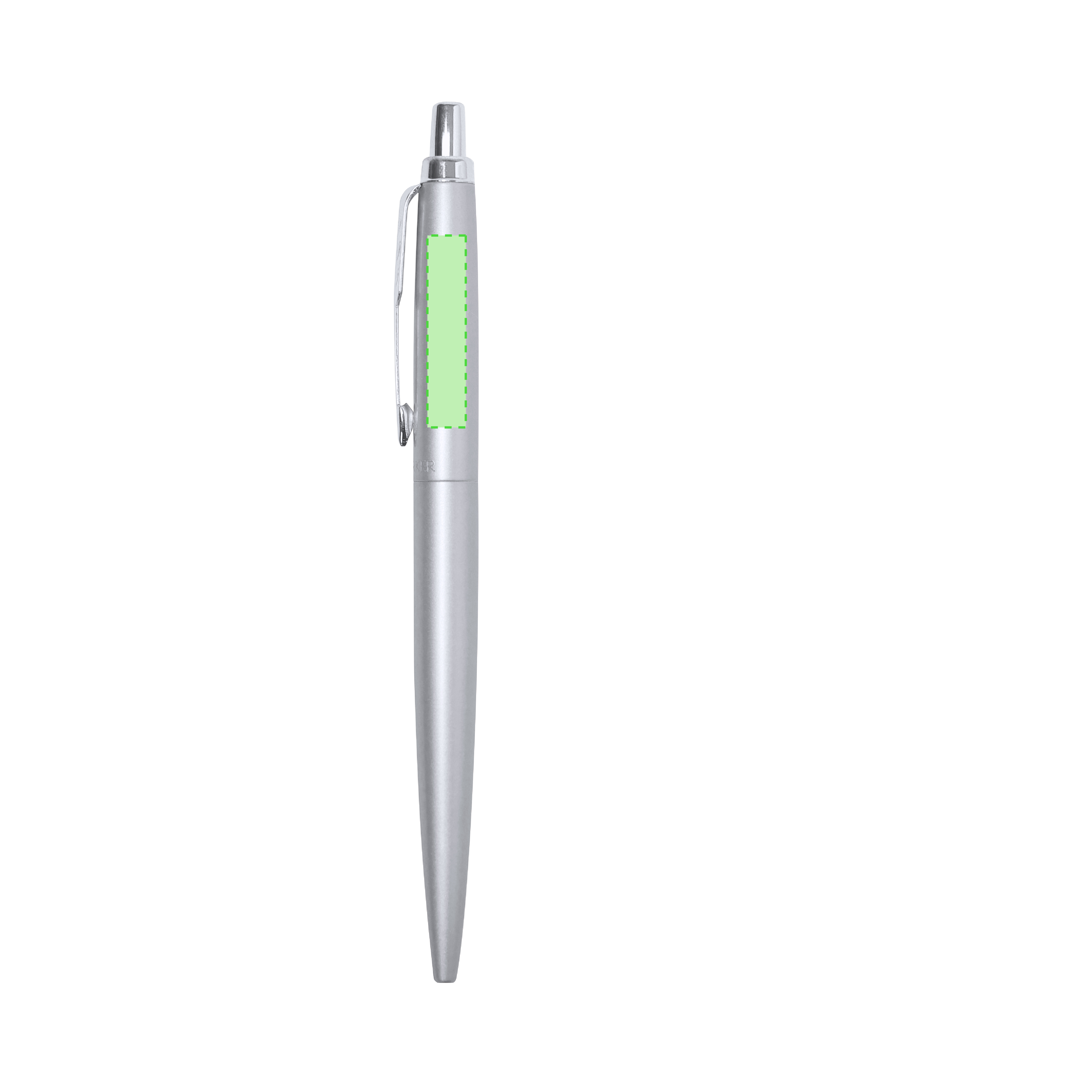 Bolígrafo de acero de pulsador ergonómico