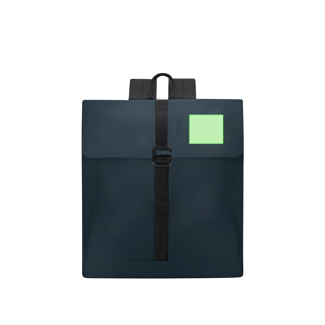 Mochila de PU con compartimento acolchado para portátil 14