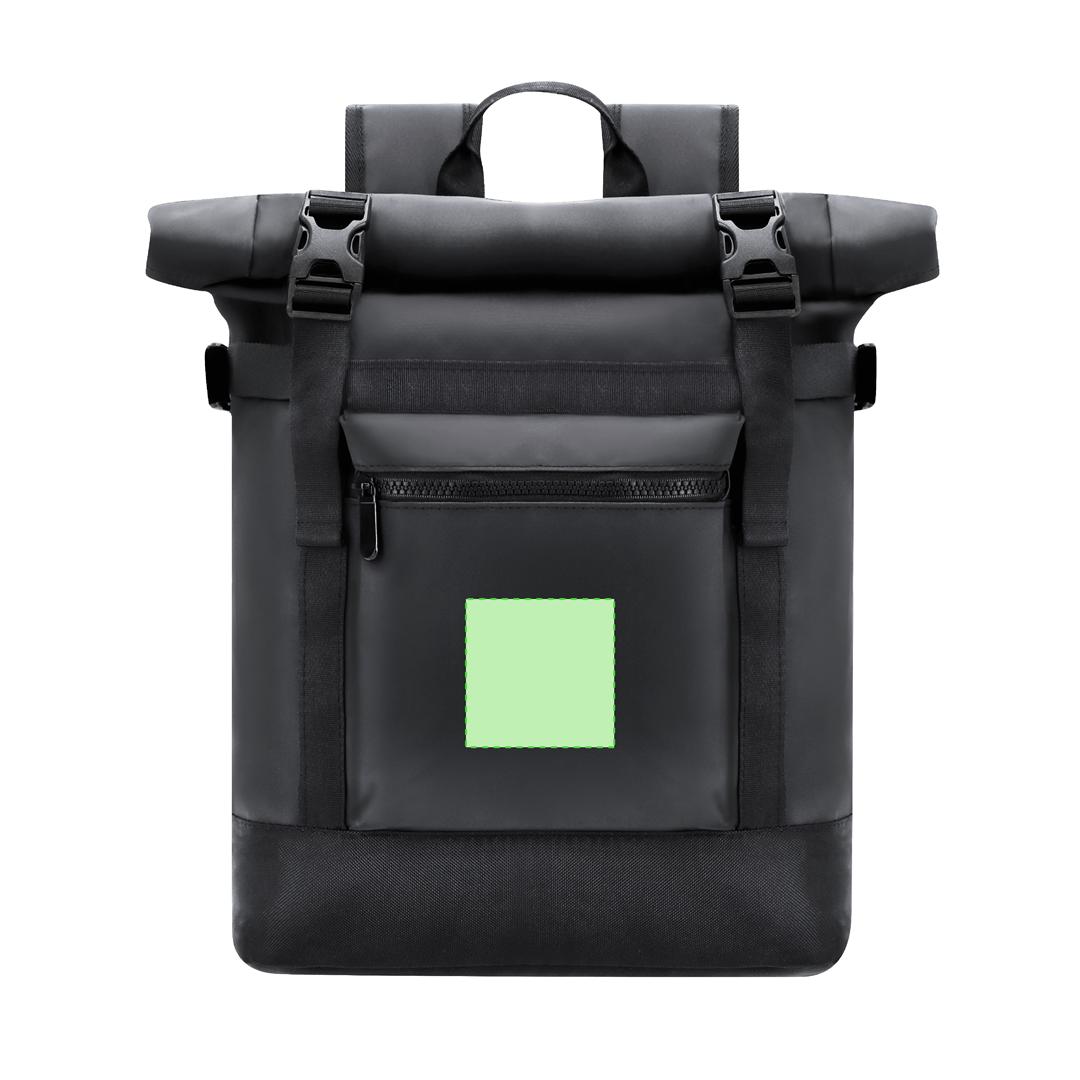 Mochila de PVC con cierre enrollable, portátil 15