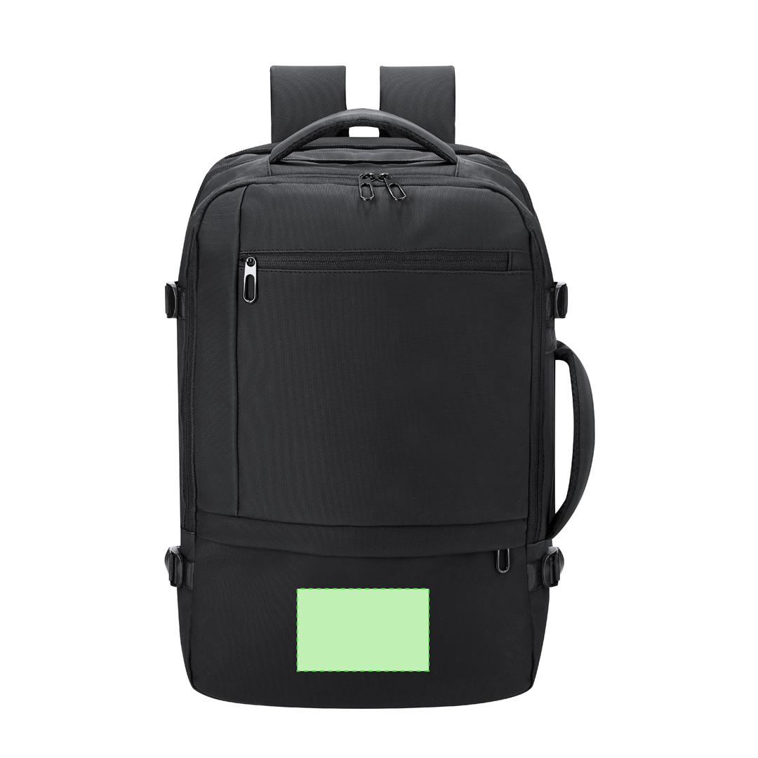 Mochila extensible multifunción de PU con USB, portátil 15