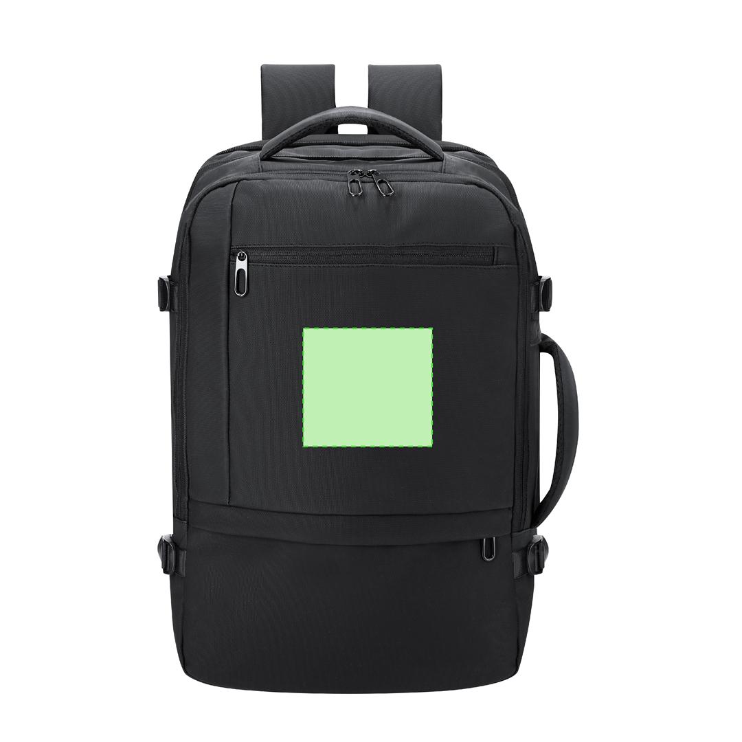Mochila extensible multifunción de PU con USB, portátil 15