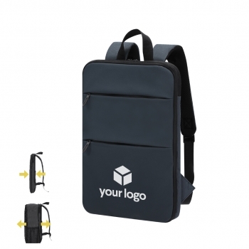 Mochila extensible de PU y poliéster 600D con portátil 15