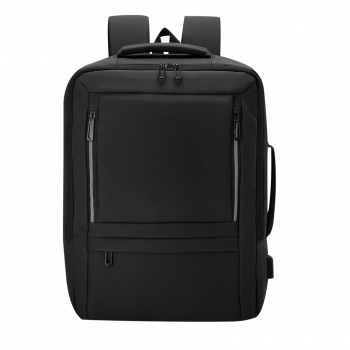 Mochila extensible de PU con USB, portátil 15