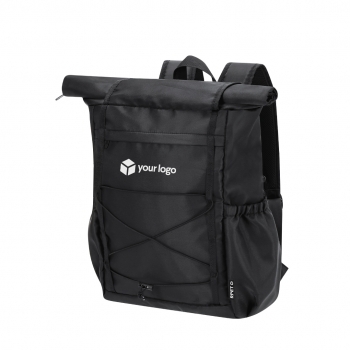 Mochila de poliéster RPET 290D enrollable con portátil 15