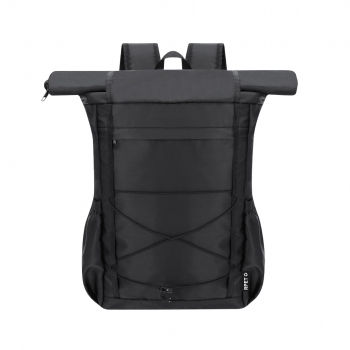Mochila de poliéster RPET 290D enrollable con portátil 15