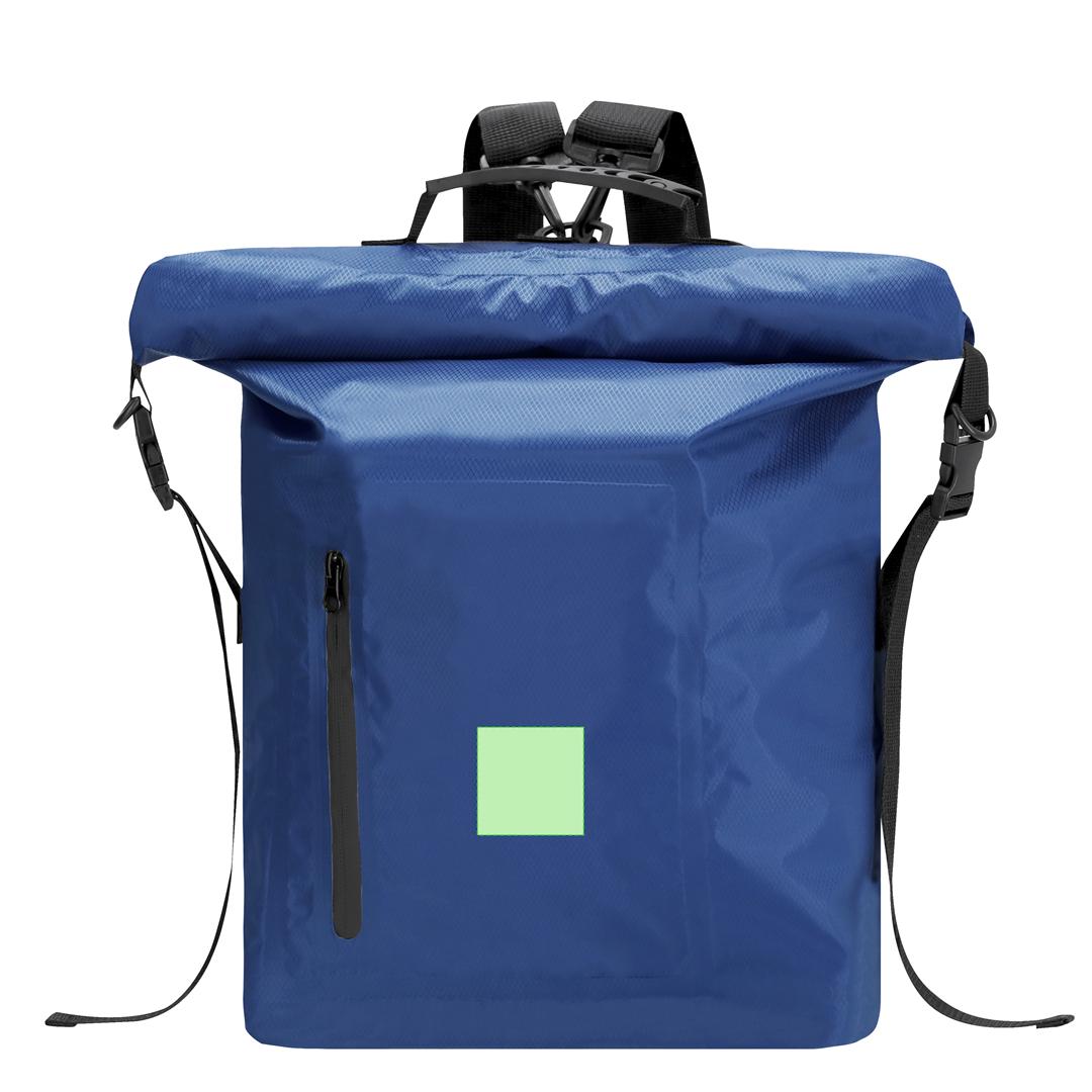 Mochila impermeable de Ripstop 30L con cierre enrollable, mosquetones en asa y cintas ajustables