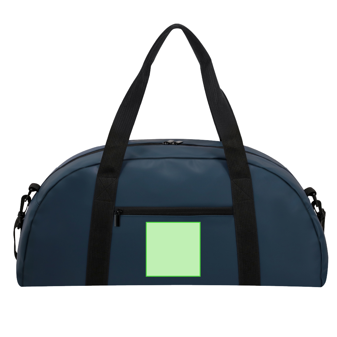 Bolso de PU con cremalleras invisibles metálicas negras, bolsillo frontal y bandolera ajustable