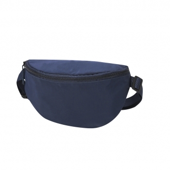 Riñonera de soft nylon 135 g/m² con cremallera central y cierre de clip ajustable