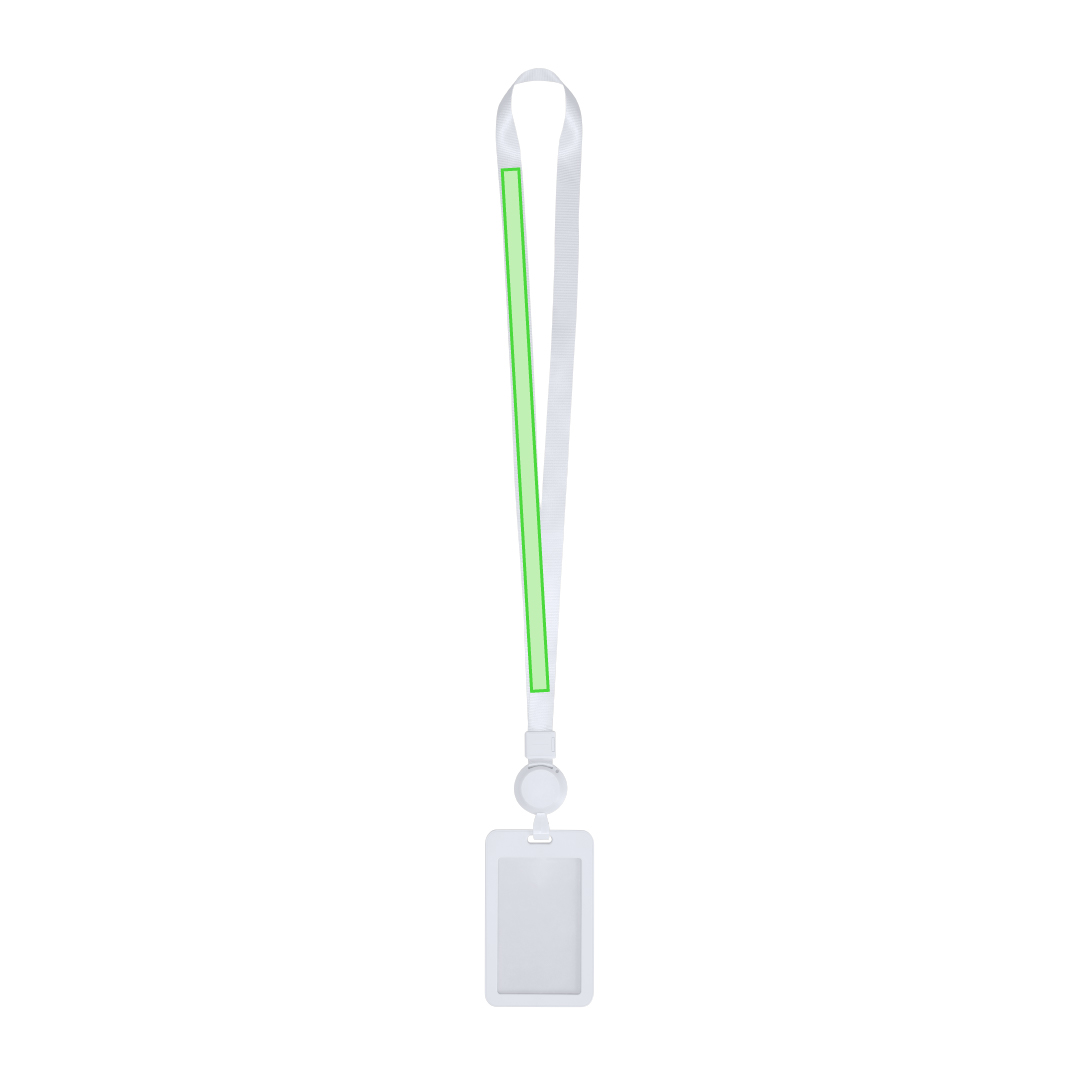 Identificador lanyard extensible con portatarjetas ABS desmontable y cuerda extensible