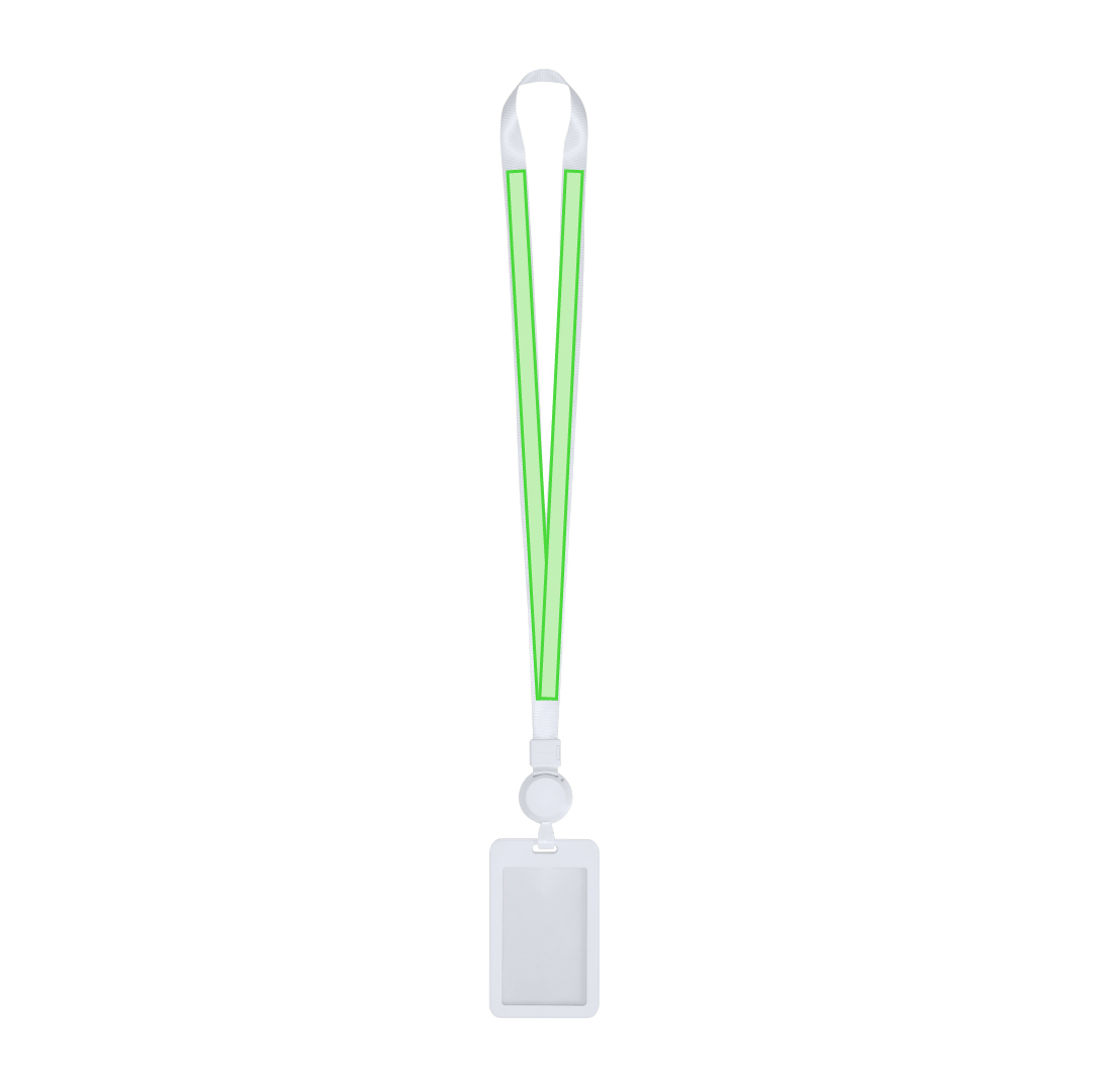 Identificador lanyard extensible con portatarjetas ABS desmontable y cuerda extensible