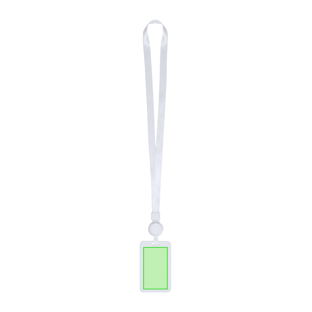 Identificador lanyard extensible con portatarjetas ABS desmontable y cuerda extensible