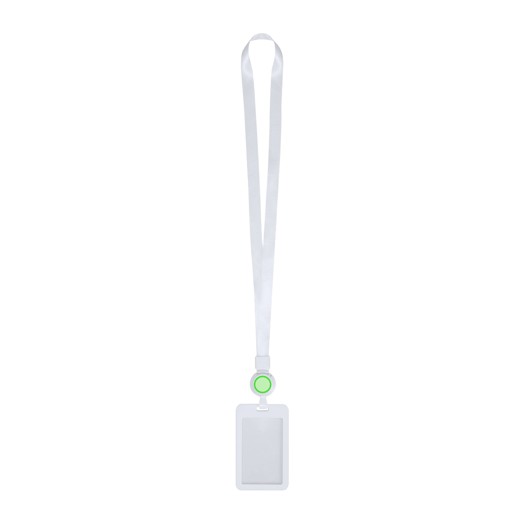 Identificador lanyard extensible con portatarjetas ABS desmontable y cuerda extensible