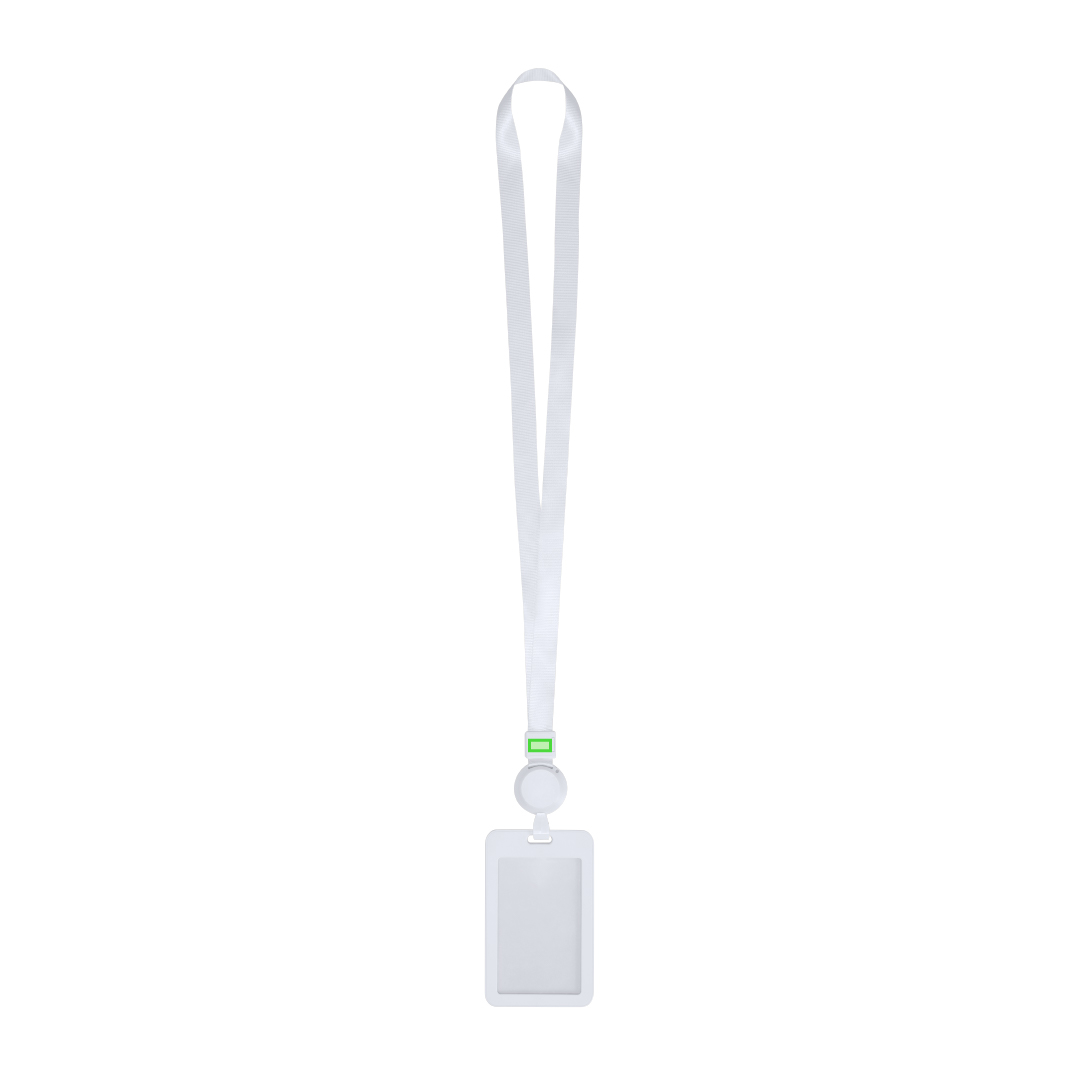Identificador lanyard extensible con portatarjetas ABS desmontable y cuerda extensible