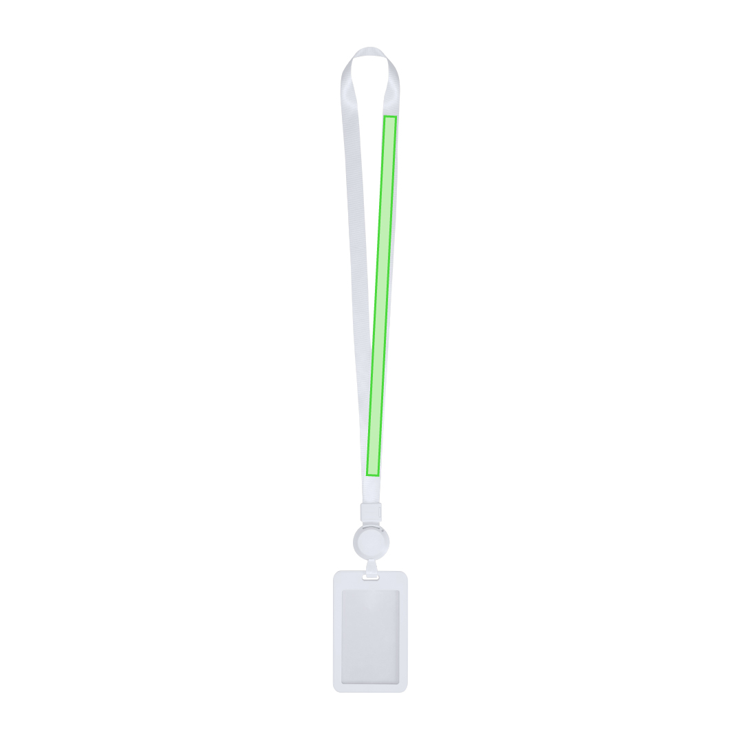 Identificador lanyard extensible con portatarjetas ABS desmontable y cuerda extensible