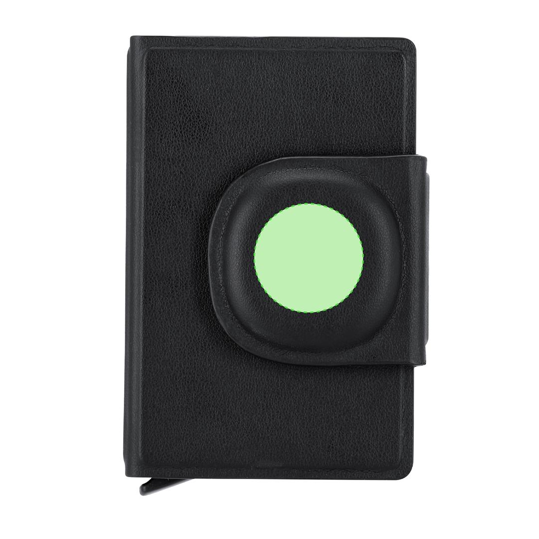 Tarjetero inteligente de PU localizador dual Apple Find My y Android Find Hub con 10 tarjetas