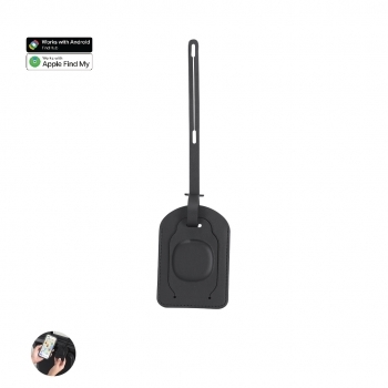 Identificador de maletas inteligente de PU con cinta y localizador dual Apple Find My y Android