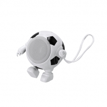 Altavoz Bluetooth 5.3 de 3W con diseño balón de fútbol bailarín y asa de transporte
