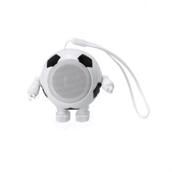 Altavoz Bluetooth 5.3 de 3W con diseño balón de fútbol bailarín y asa de transporte