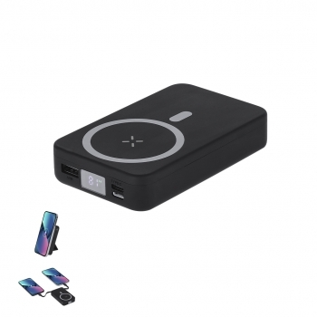 Powerbank de abs reciclado 15W magnético de 10000 mAh