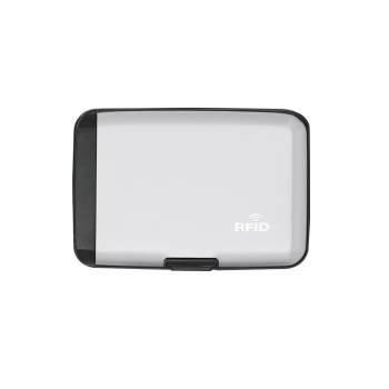 Tarjetero powerbank de aluminio de 2000 mAh con protección RFID