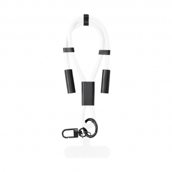 Cable soporte ajustable de RPET con PD 60W y transferencia de datos