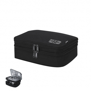 Estuche organizador de cables y accesorios tecnológicos de poliéster 600d rpet