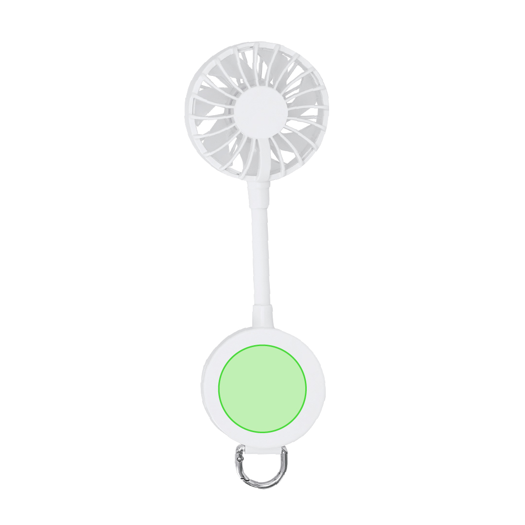 Ventilador portátil magnético con batería recargable (300 mAh)