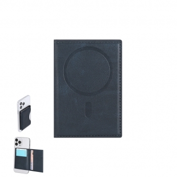 Tarjetero magnético de PU con 4 compartimentos para smartphone