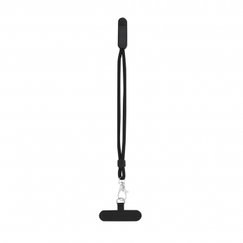 Pulsera trenzada de poliéster con soporte para móvil