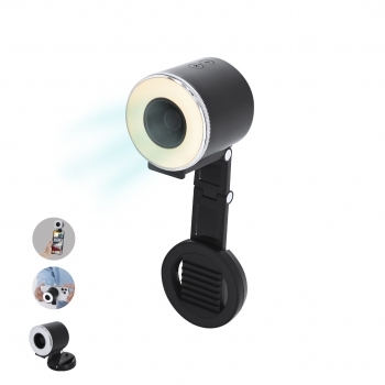 Anillo de luz LED magnético con mini ventilador integrado