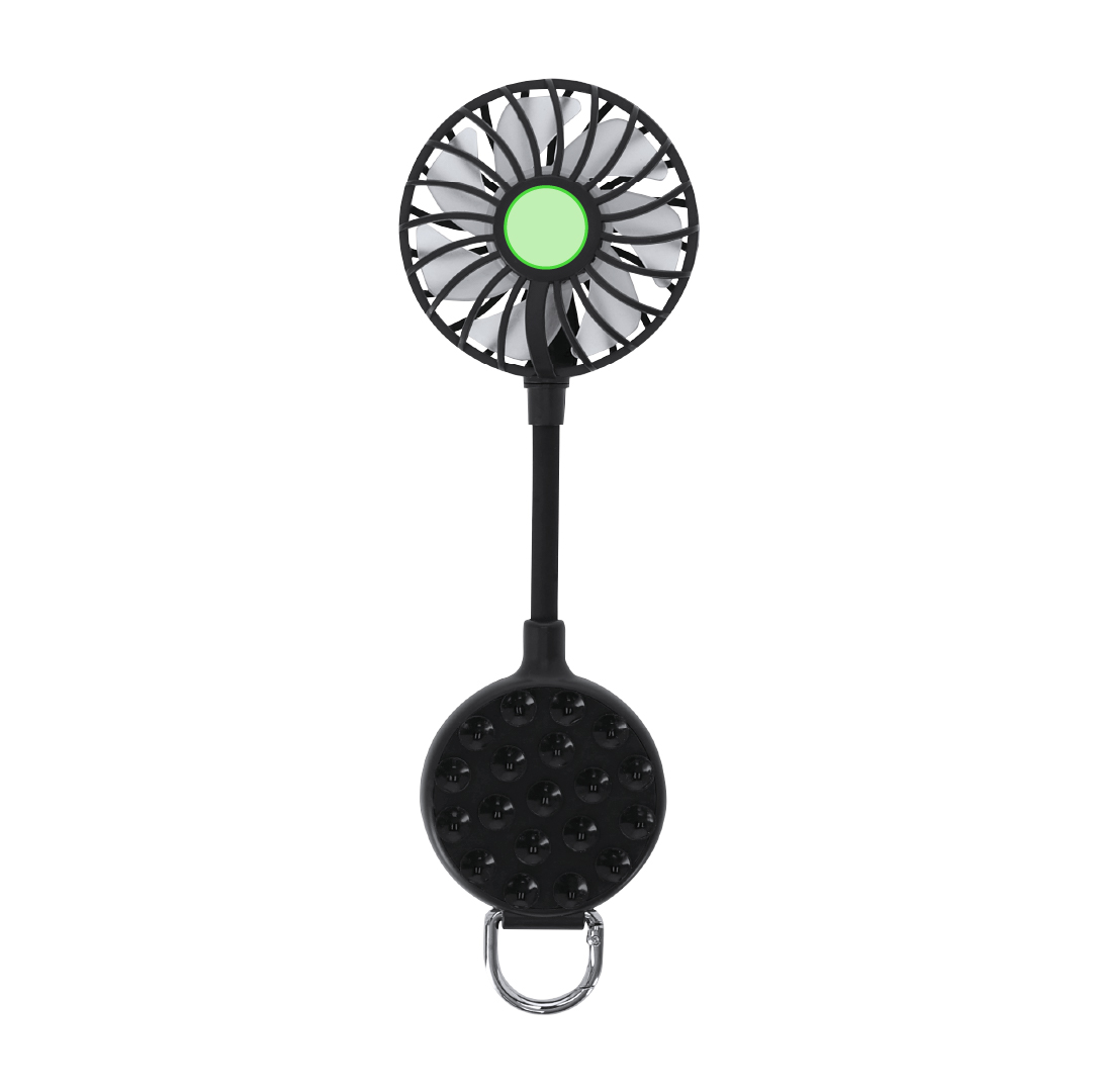 Ventilador portátil con fijación por ventosa y batería recargable