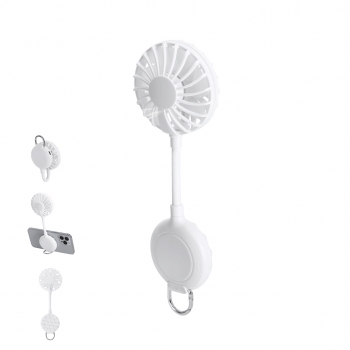 Ventilador portátil con fijación por ventosa y batería recargable