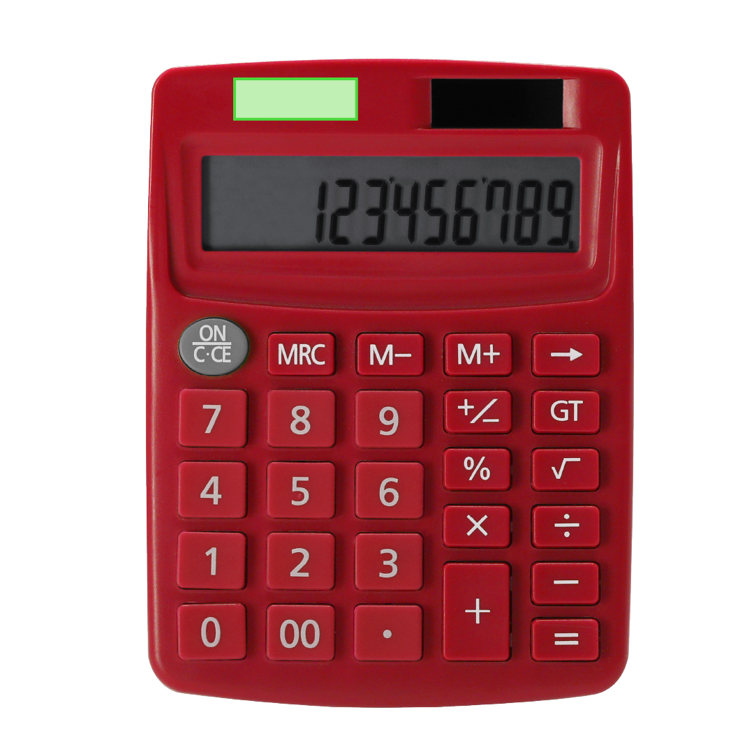 Calculadora solar de 12 dígitos con doble alimentación