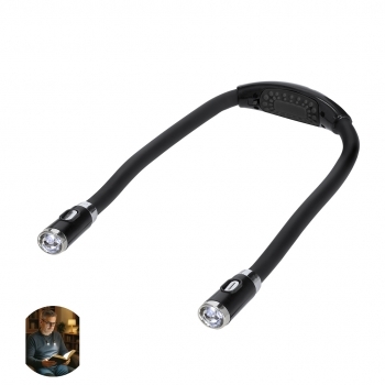 Lámpara LED de escritorio con 4 focos y cuello flexible