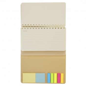 Libreta planificador de cartón reciclado con 46 hojas + 14 planning + 25 notas