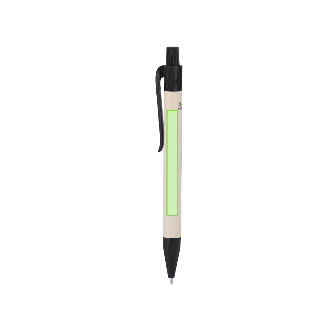 Libreta de tetrabrik reciclado con 70 hojas y bolígrafo a juego