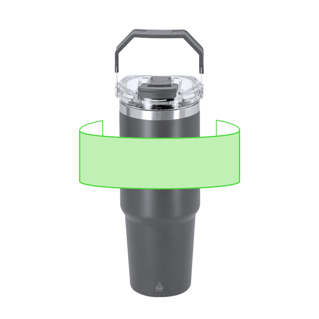 Vaso térmico premium de acero inox reciclado 900 ml