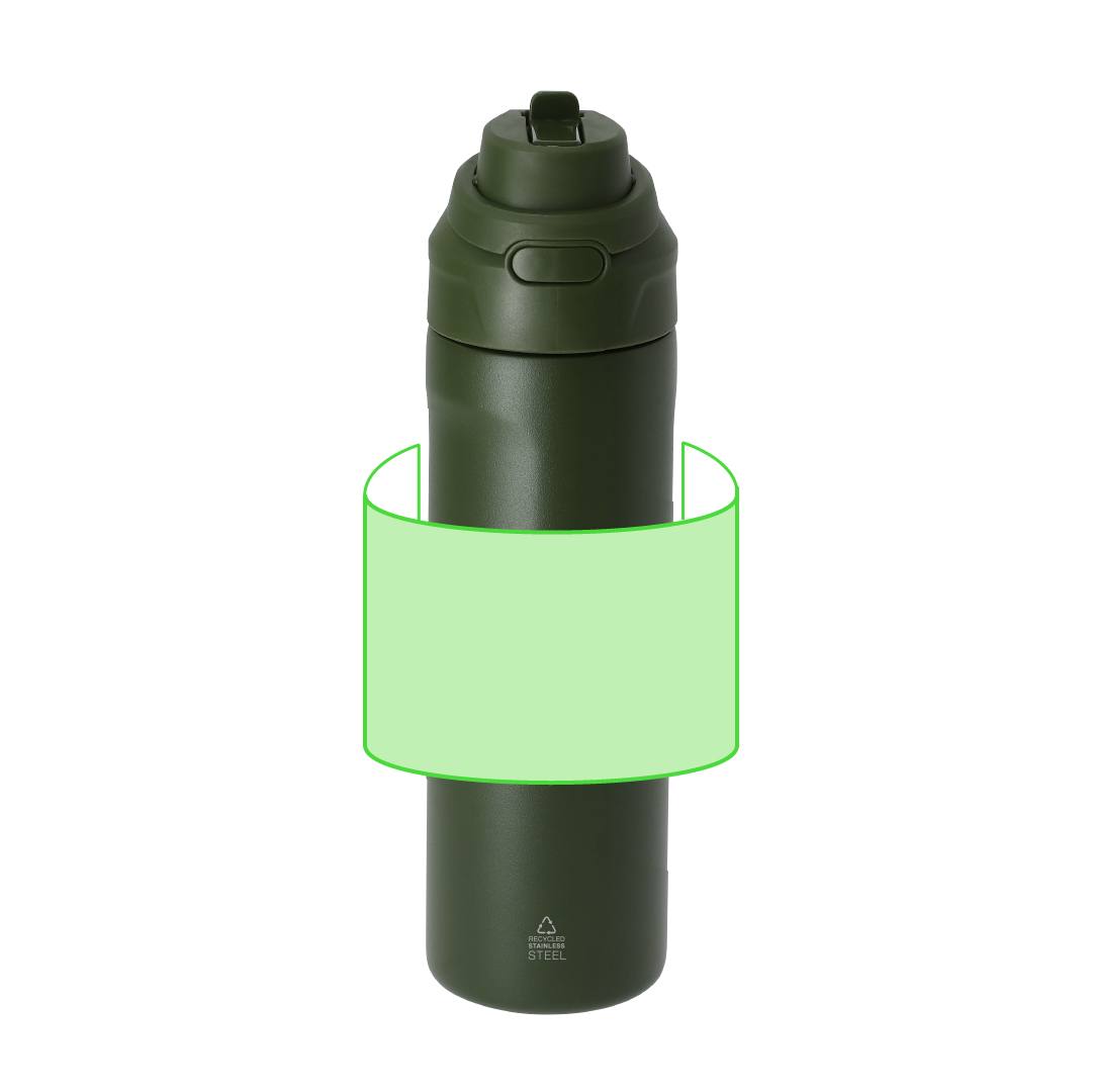 Bidón térmico de acero inox reciclado alta capacidad 700 ml