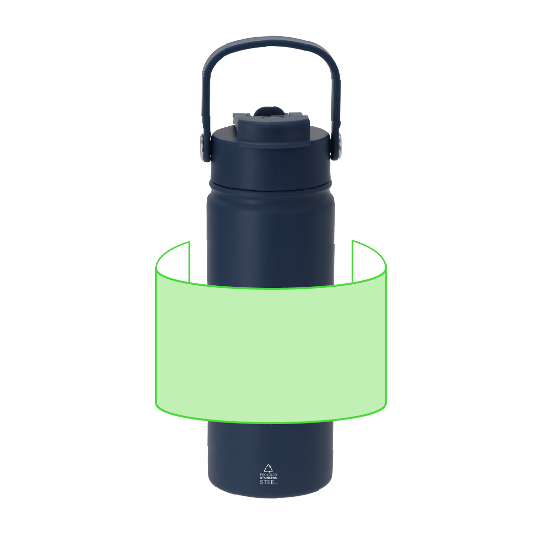 Bidón térmico compacto de acero inox reciclado 550 ml