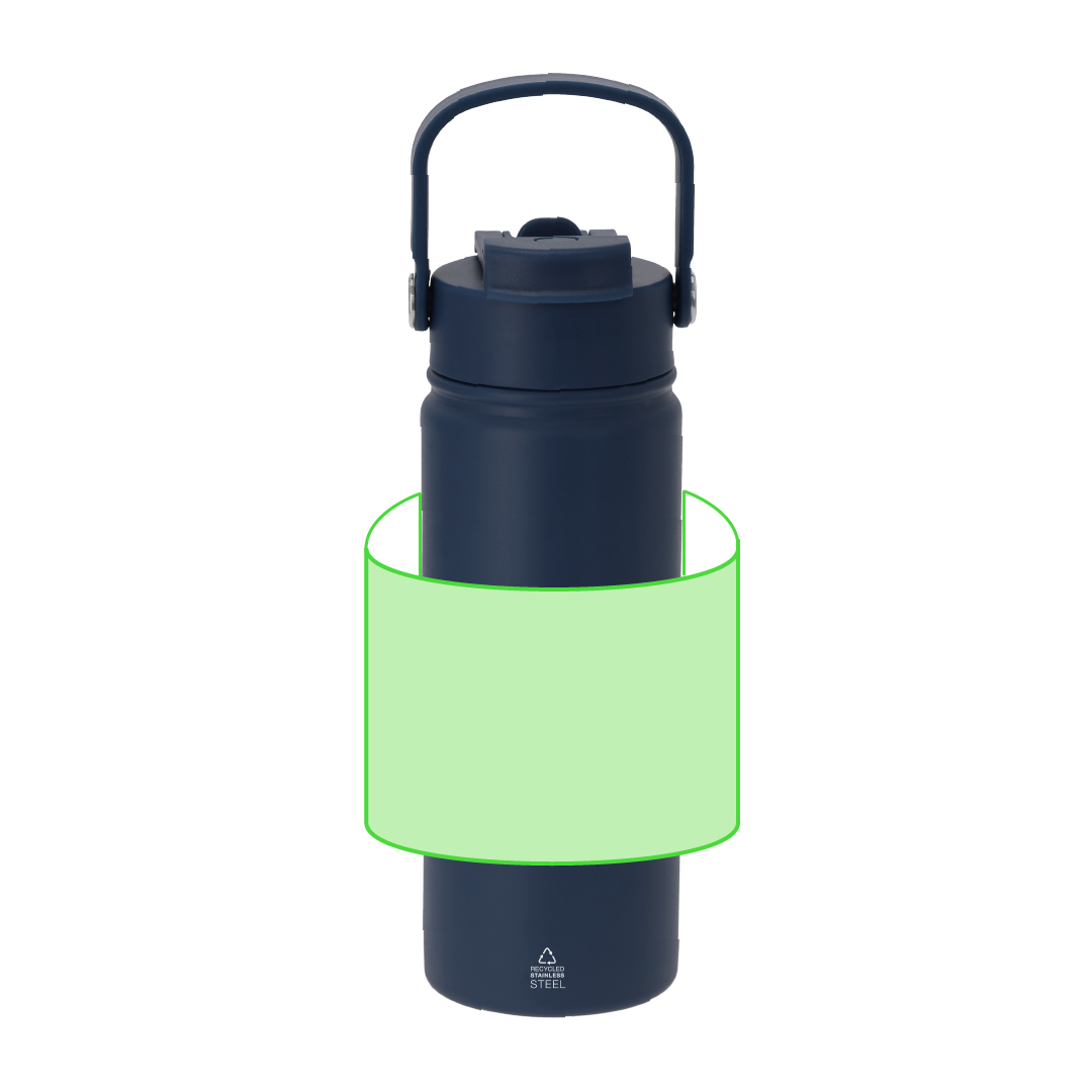Bidón térmico compacto de acero inox reciclado 550 ml