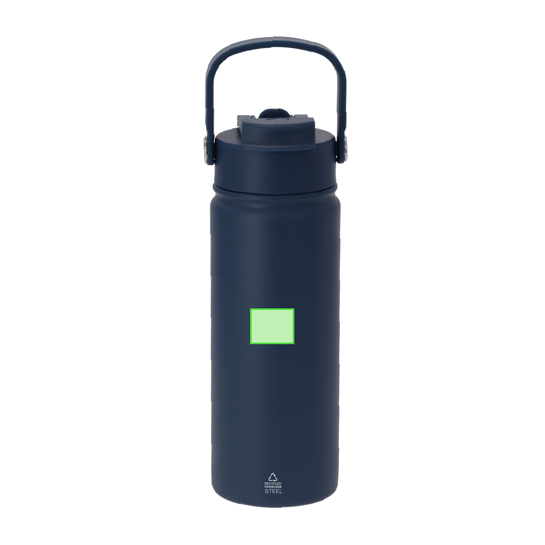 Bidón térmico compacto de acero inox reciclado 550 ml