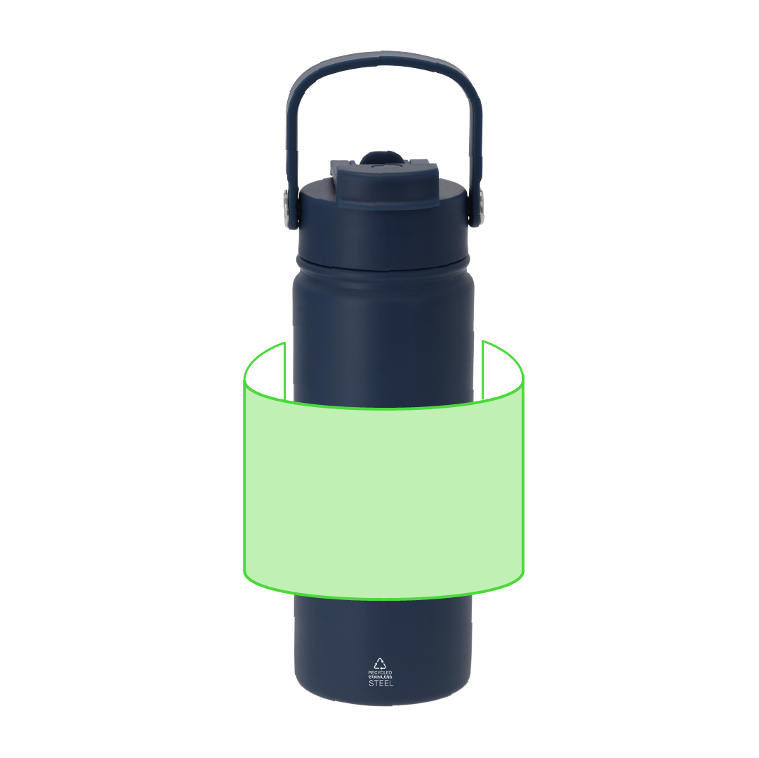 Bidón térmico compacto de acero inox reciclado 550 ml